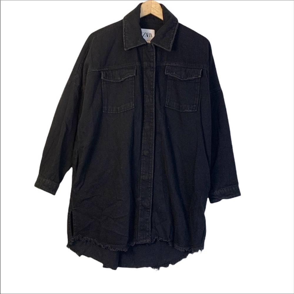 Basic fit long Zara denim Jcket